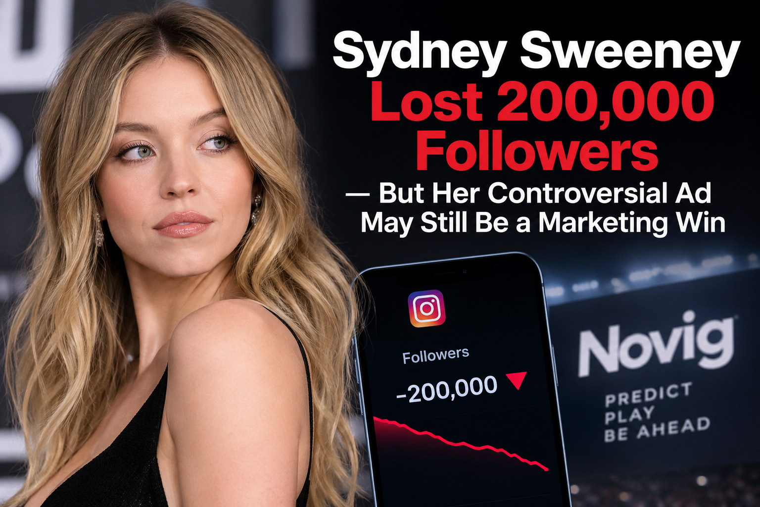 Sydney Sweeney Lost 200,000 Followers — But Her Controversial Ad May Still Be a Marketing Win