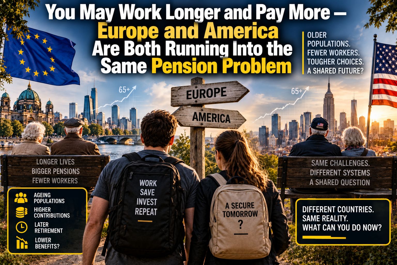 You May Work Longer and Pay More — Europe and America Are Both Running Into the Same Pension Problem