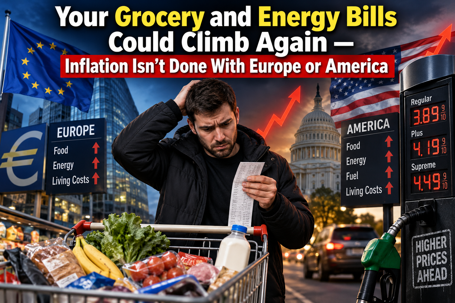 Your Grocery and Energy Bills Could Climb Again — Inflation Isn’t Done With Europe or America