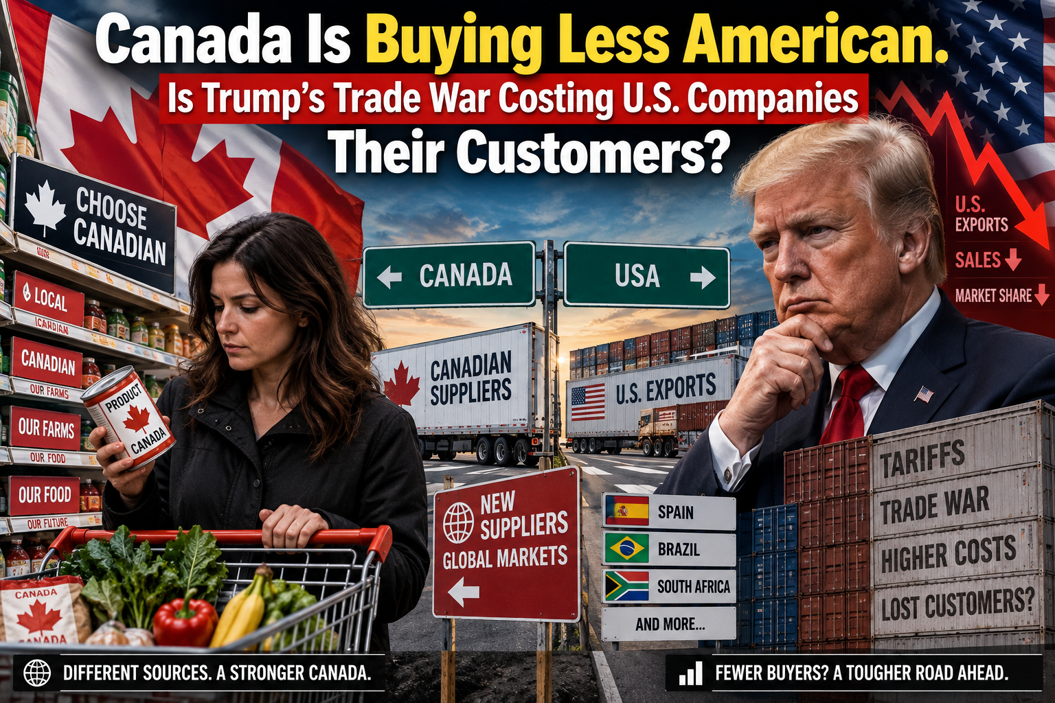 Canada Is Buying Less American. Is Trump’s Trade War Costing U.S. Companies Their Customers?