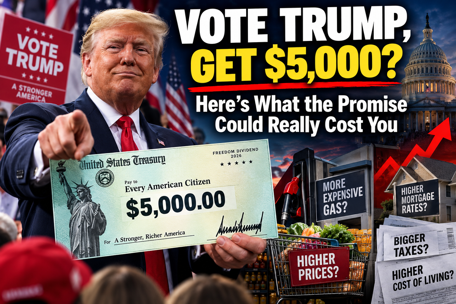 Vote Trump, Get $5,000? Here’s What the Promise Could Really Cost You