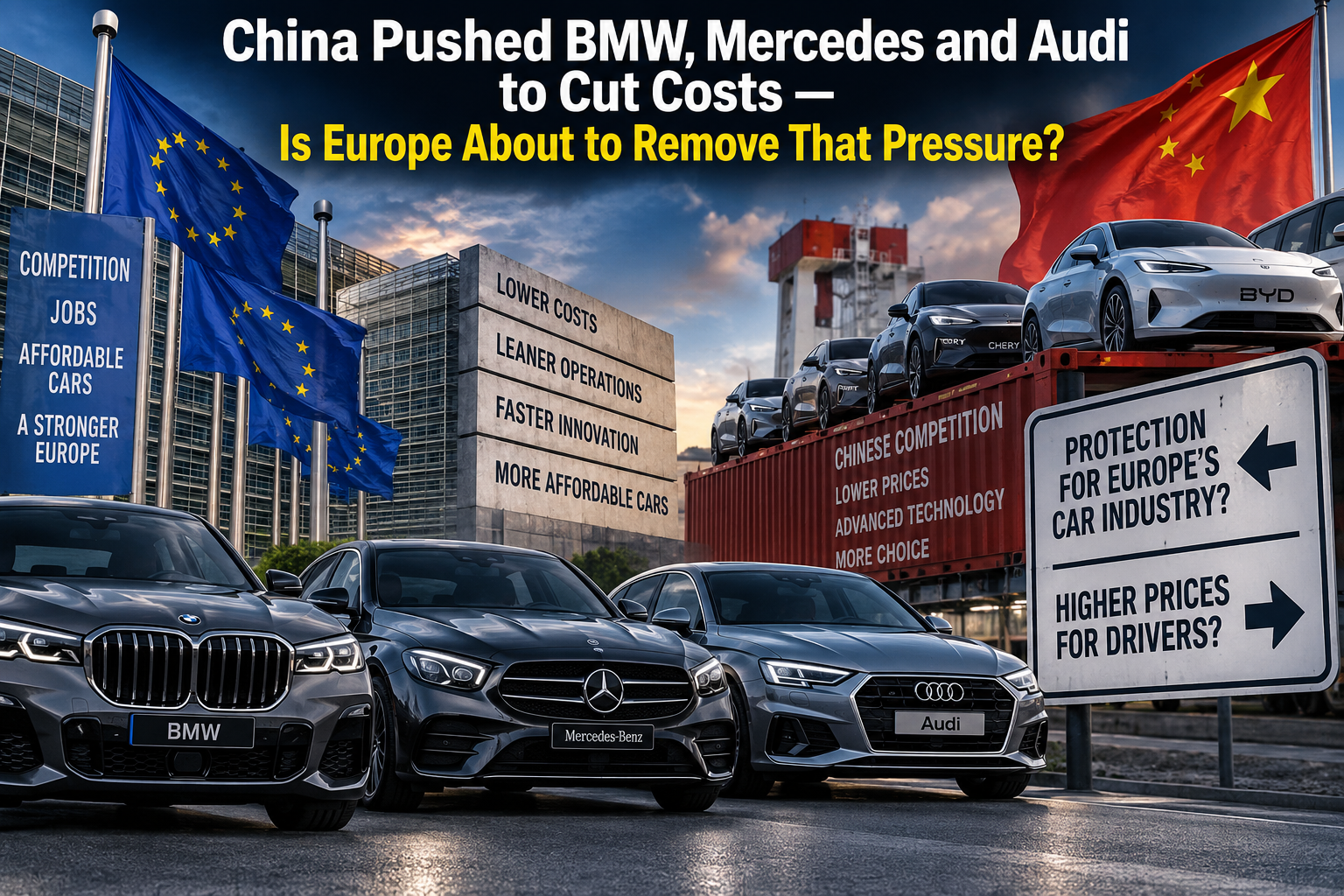 China Pushed BMW, Mercedes and Audi to Cut Costs — Is Europe About to Remove That Pressure?